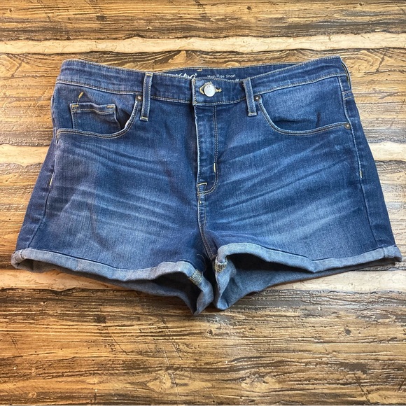 Mossimo women’s high rise power stretch jean shorts 12 - Picture 3 of 6